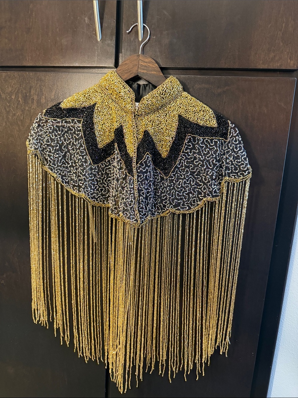 Beaded cape